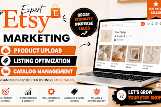 do etsy marketing product upload listing optimization catalog management