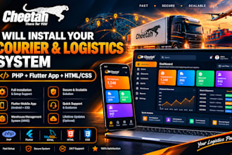 install and customize a complete courier and logistics management system