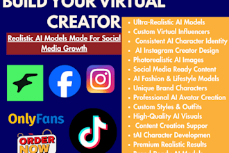do ultra realism ai model, instagram influencer, ai onlyfans fanvue model
