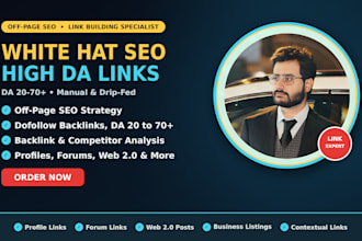 do white hat SEO backlink building with high da links