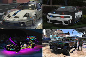 create custom fivem car, realistic vehicle mod, gta 5 cars and liverie car packs