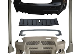 build custom car part aftermarket part skid plate rear diffuser wide body kit 3d