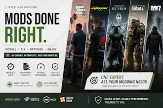 create fix install optimize gta 5 cyberpunk 2077 skyrim fallout 4 dayz and rdr2