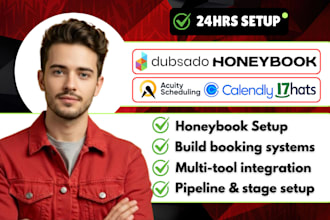 setup honeybook dubsado 17hats calendly workflow automation client onboarding
