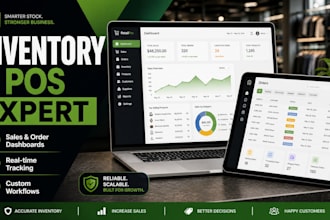 build inventory and pos management system with sales an order tracking dashboard