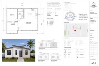 design USA city permit adu, garage conversion, deck, shed and 2d floor plans