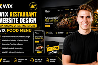 wix restaurant website design wix online ordering store wix food menu