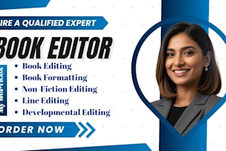 developmental line edit and format your non fiction memoir mystery novel