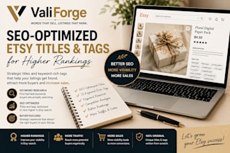 optimize etsy titles and tags for higher search rankings