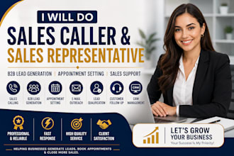 do sales calling, sales representative