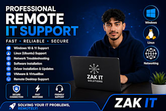 fix windows, linux, and network issues remotely