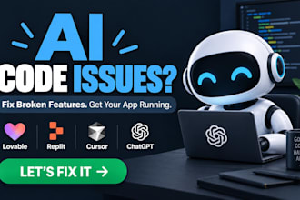 fix and finish your ai generated app from lovable or replit