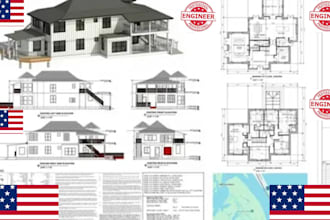 create, review architectural and mep drawings, city permit drawing in ca tx az