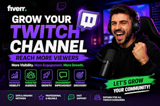 promote your twitch channel to grow your audience