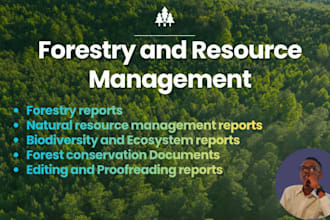 write professional forestry and natural resource management reports