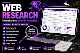 do web research, internet research and data collection
