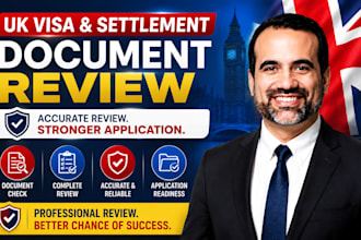 review uk visa and settlement application documents