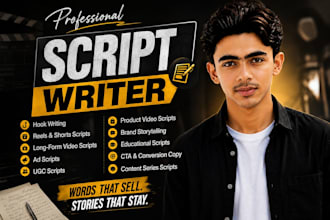 video scriptwriter for creators,brands