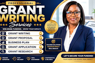do grant writing, grant proposal, business plan and grant application