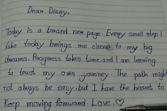 write neat handwritten letters and notes