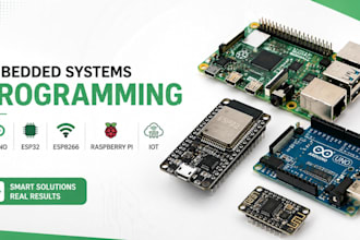 program arduino esp32, esp8266, raspberry pi, iot embedded system projects