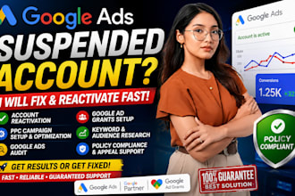reactivate suspended google ads adwords account 501c3 PPC campaign ad grants