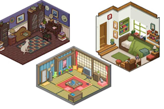 isometric pixel art game asset tileset environment props background 2d sprite