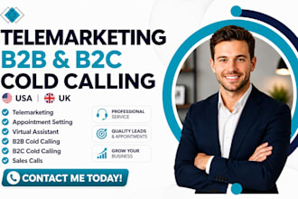 be your appointment setter and real estate cold calling for USA, UK and canada