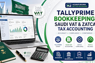 do tallyprime bookkeeping, saudi vat and zatca tax accounting