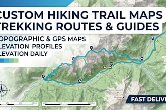 create hiking trail maps, trekking routes and adventure guides
