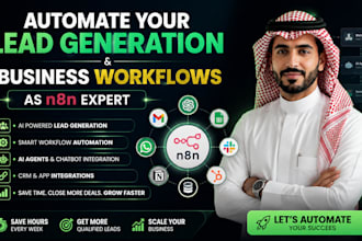 automate your lead generation and business workflows as n8n expert