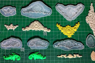 design custom silicone molds for resin candle soap, plaster with solidworks stl
