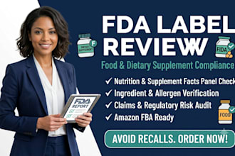 do fda label review and supplement label compliance for your food product