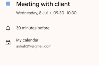 be your virtual assistant for calendar management
