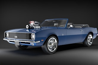 build muscle 3d car for unity game,physics system, 3d engine design for game mod