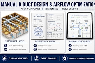 manual d duct design, duct sizing, air distribution, and static pressure report