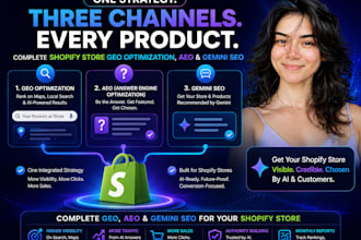 complete shopify store GEO optimization, aeo gemini SEO