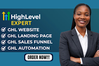 build gohighlevel website, ghl landing page, ghl sales funnel and ghl automation