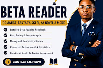 alpha or beta read fantasy fiction novel thriller romance book mystery horror
