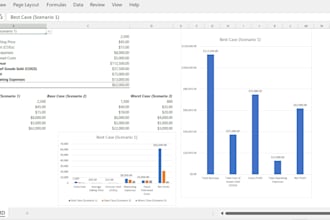 build a dynamic excel financial model and scenario planner