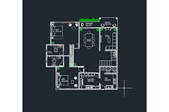 design and draft building plans using autocad