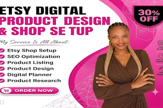setup your etsy digital products shop