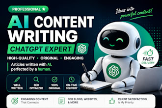 write professional content with chatgpt and ai