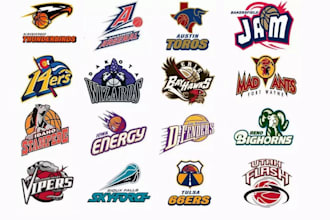 design sports logo mascot, cartoon for team, club, college, business and tshirt