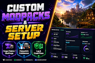 fix optimize custom minecraft modpack dungeon server setup palword nexus forge