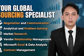 negotiate with suppliers and get you the best prices in the global market