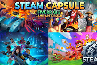 design steam capsule art steam capsule banner steam store page cover game art