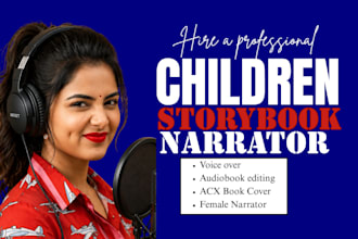 be your children book narrator, american voice over female audiobook narrator
