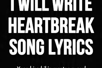 write emotional song lyrics for you