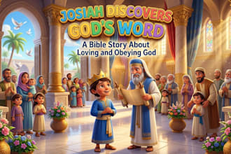 illustrate christian children story book, children story book illustration